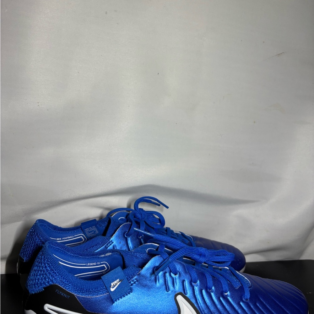 Nike Legend 10 Elite FG Soccer Cleats Blue White DV4328-400 Men's Size 8.5 New